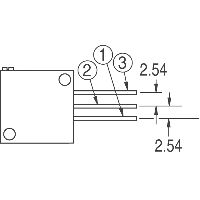 3252X-1-202LF Bourns Inc.  Trimmer Potentiometers